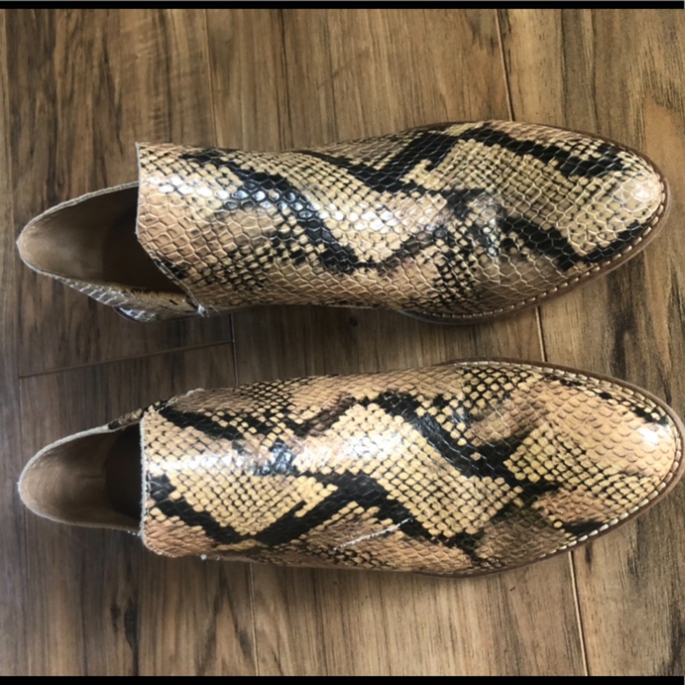 Snakeskin lucky brand booties